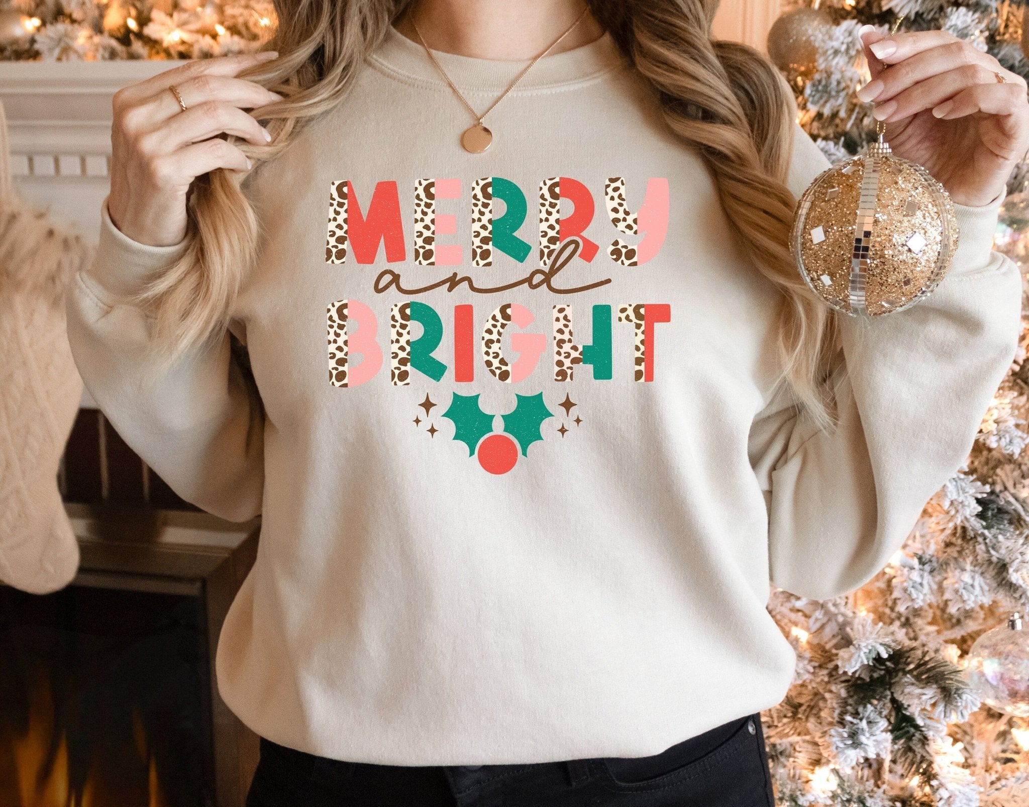 Merry and Bright Mommy And Me Sweatshirt Baby Romper – Squishy Cheeks